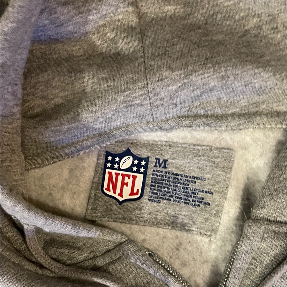 NFL Philadelphia Eagles Gray Hoodie front logo is glittery. Number 33 - Picture 4 of 4